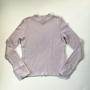 Athleta Girl Ribbed Long Sleeve Tee